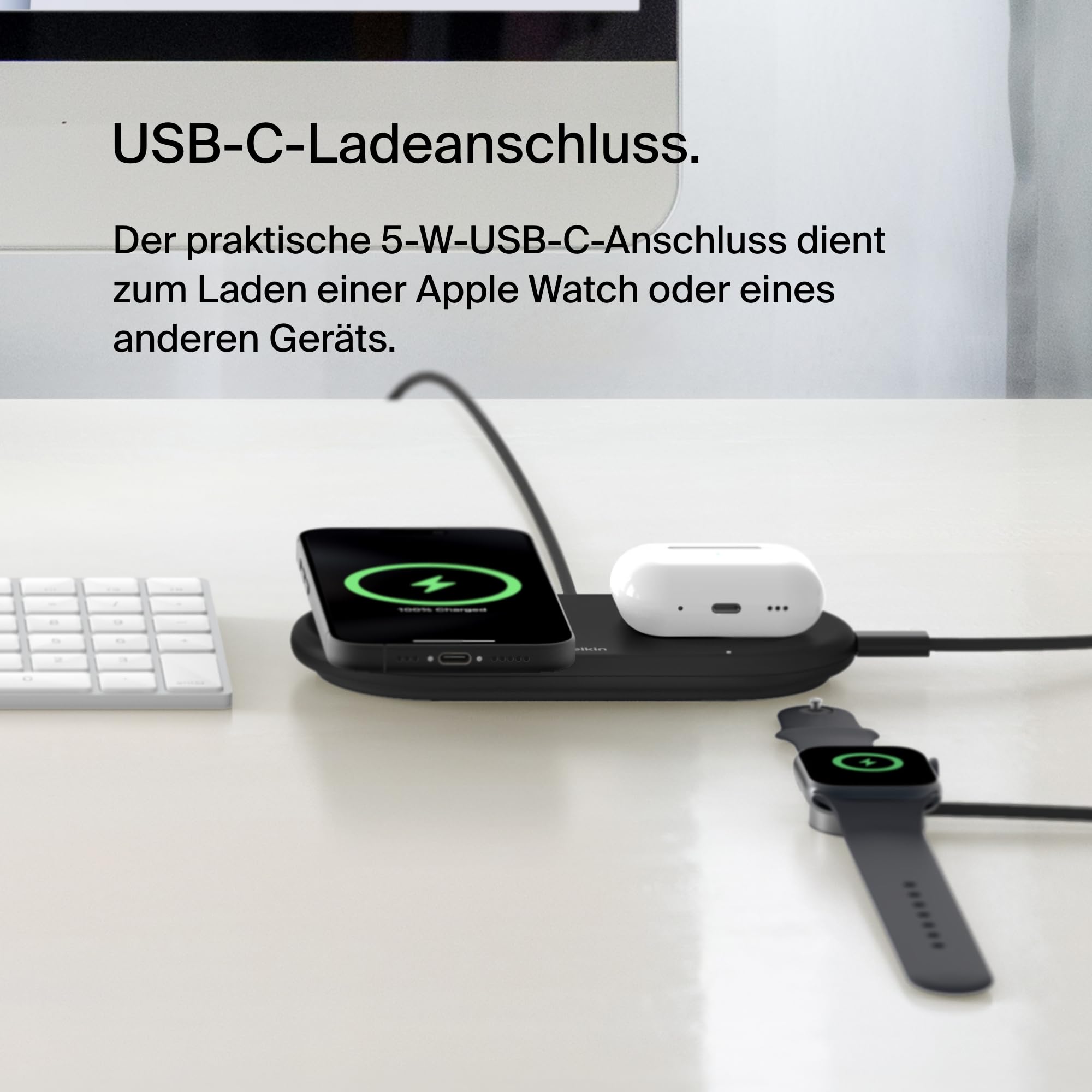belkin-boostcharge-pro-kabellose-2-in-1-ladestation-mit-magnetischem-qi2-15-w-fa image 3