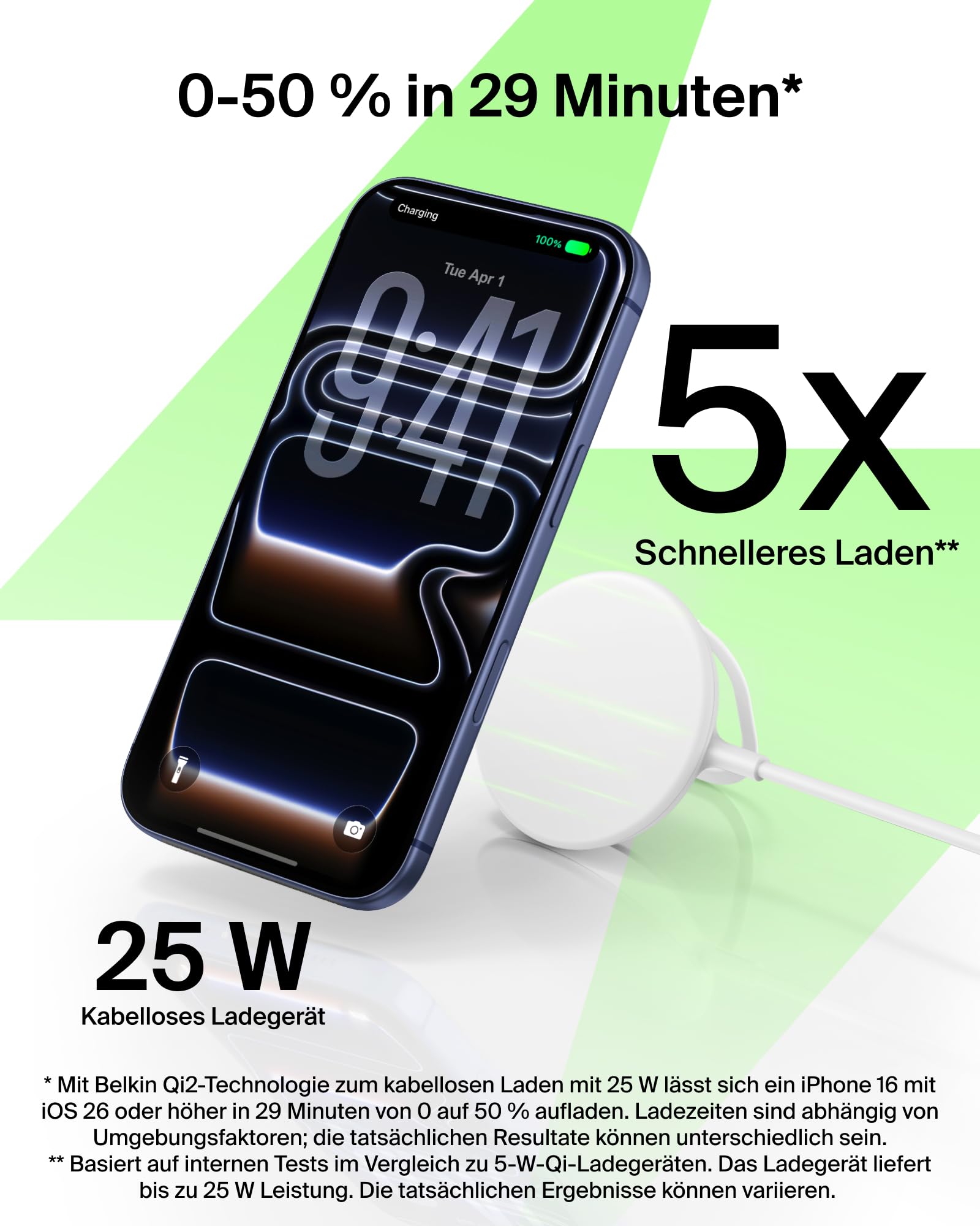 belkin-ultracharge-qi2-25-w-magnetisches-kabelloses-ladeger-t-magsafe-kompatibel image 3