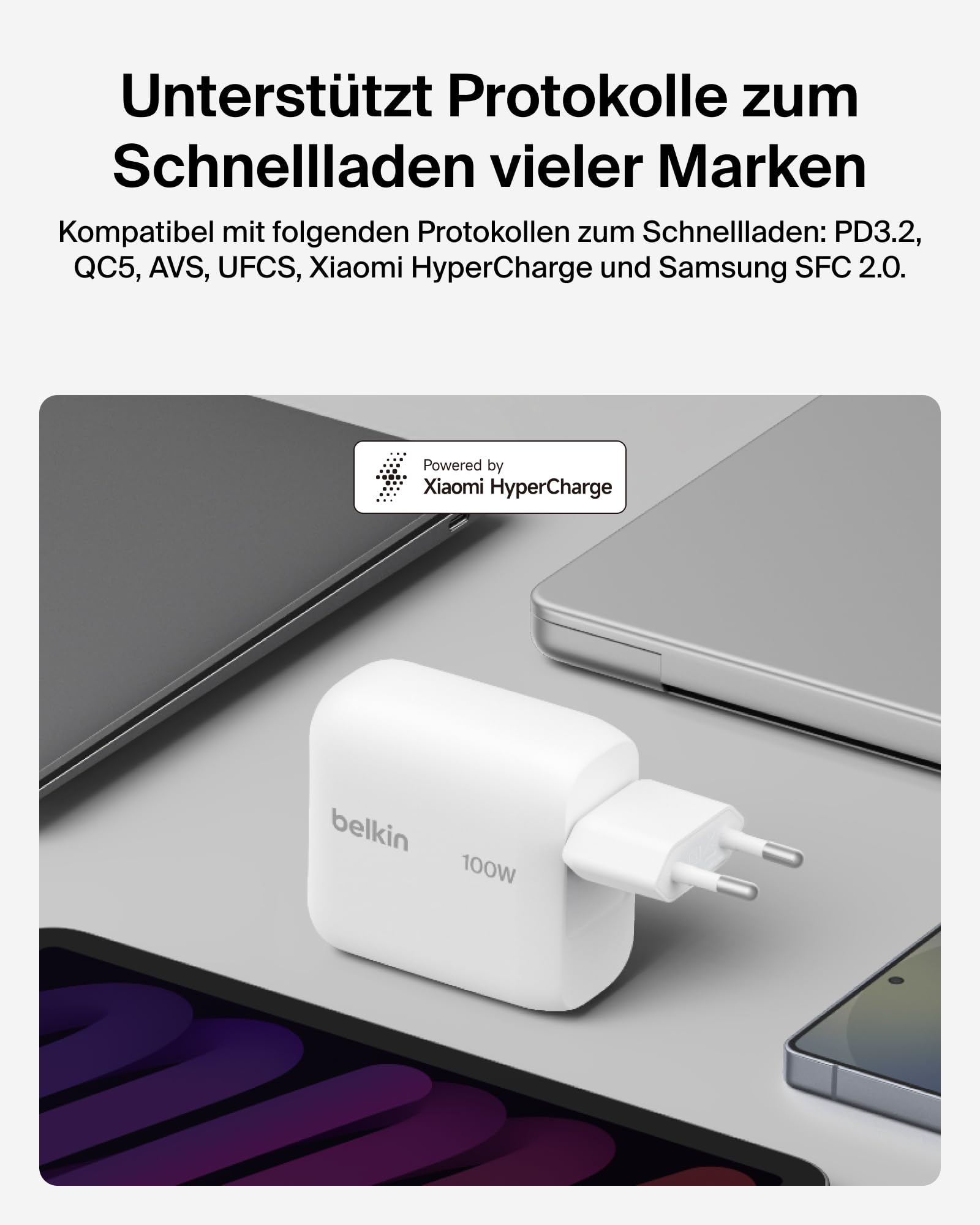 belkin-boostcharge-100w-usb-c-gan-schnellladeger-t-einklappbarer-stecker-kompati image 4