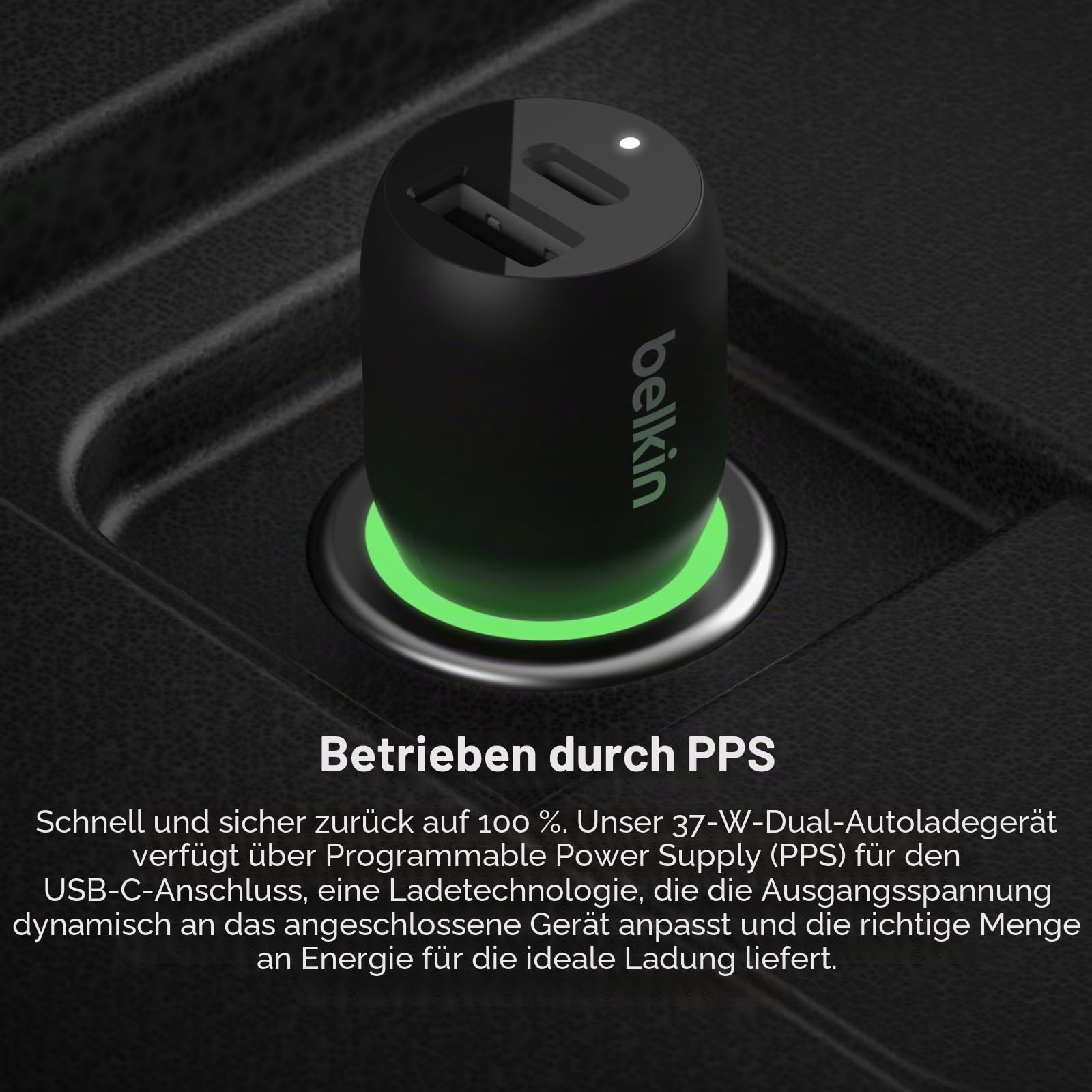 belkin-boostcharge-kfz-ladeger-t-37-w-2-ports-usb-c-pps-pd-3-0-25-w-usb-a-12-w-f image 4