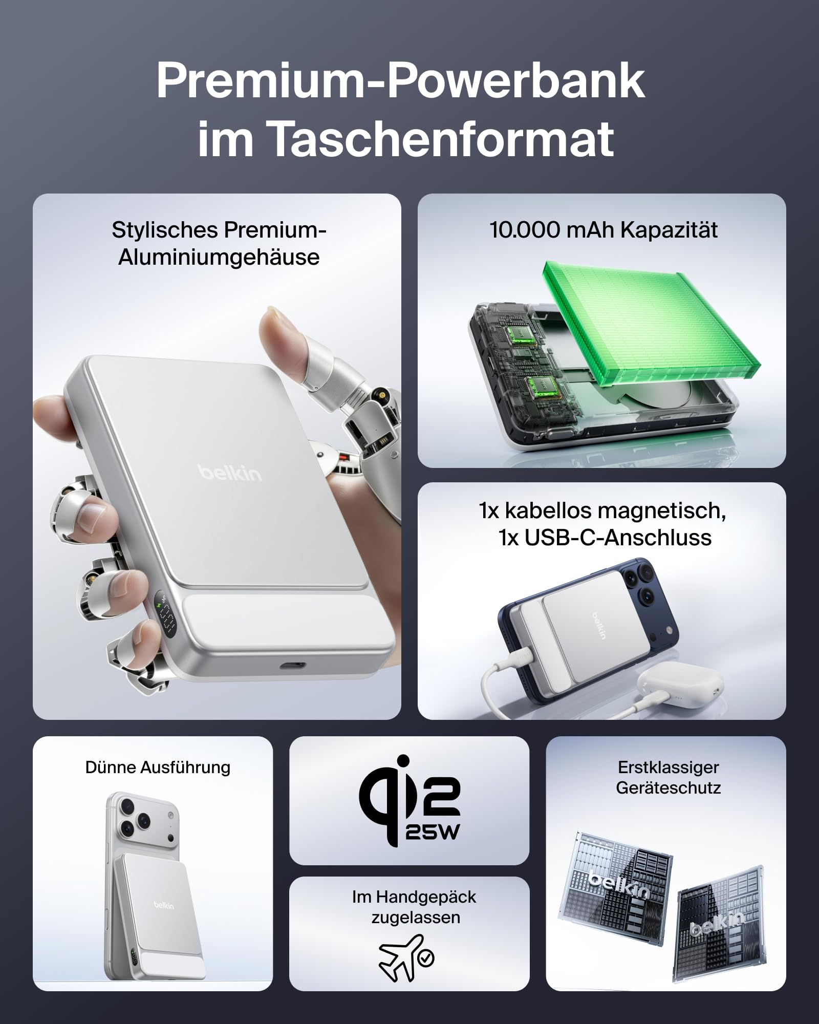 belkin-ultracharge-10-000-mah-magnetische-power-bank-qi2-zertifiziert-25-w-kabel image 2