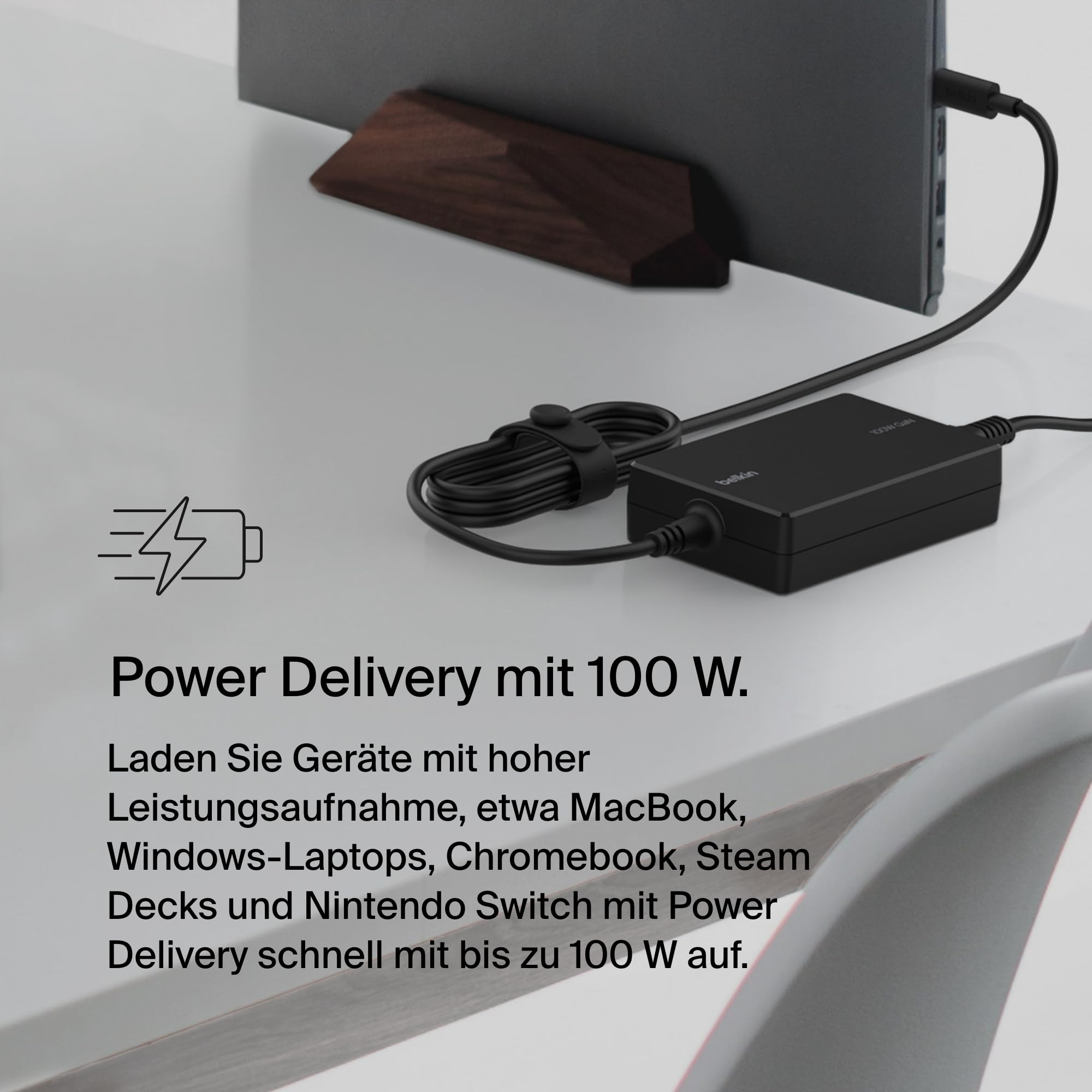 belkin-connect-100-w-usb-c-gan-netzteil-schnelllade-adapter-mit-100-w-power-deli image 3