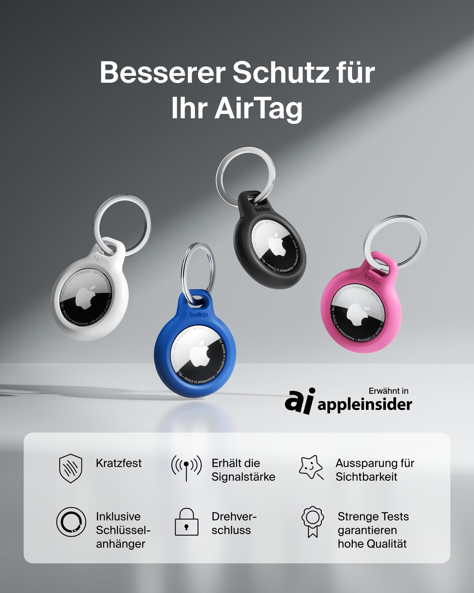 belkin-airtag-h-lle-mit-schl-sselanh-nger-secure-holder-schutzh-lle-mit-drehvers image 2
