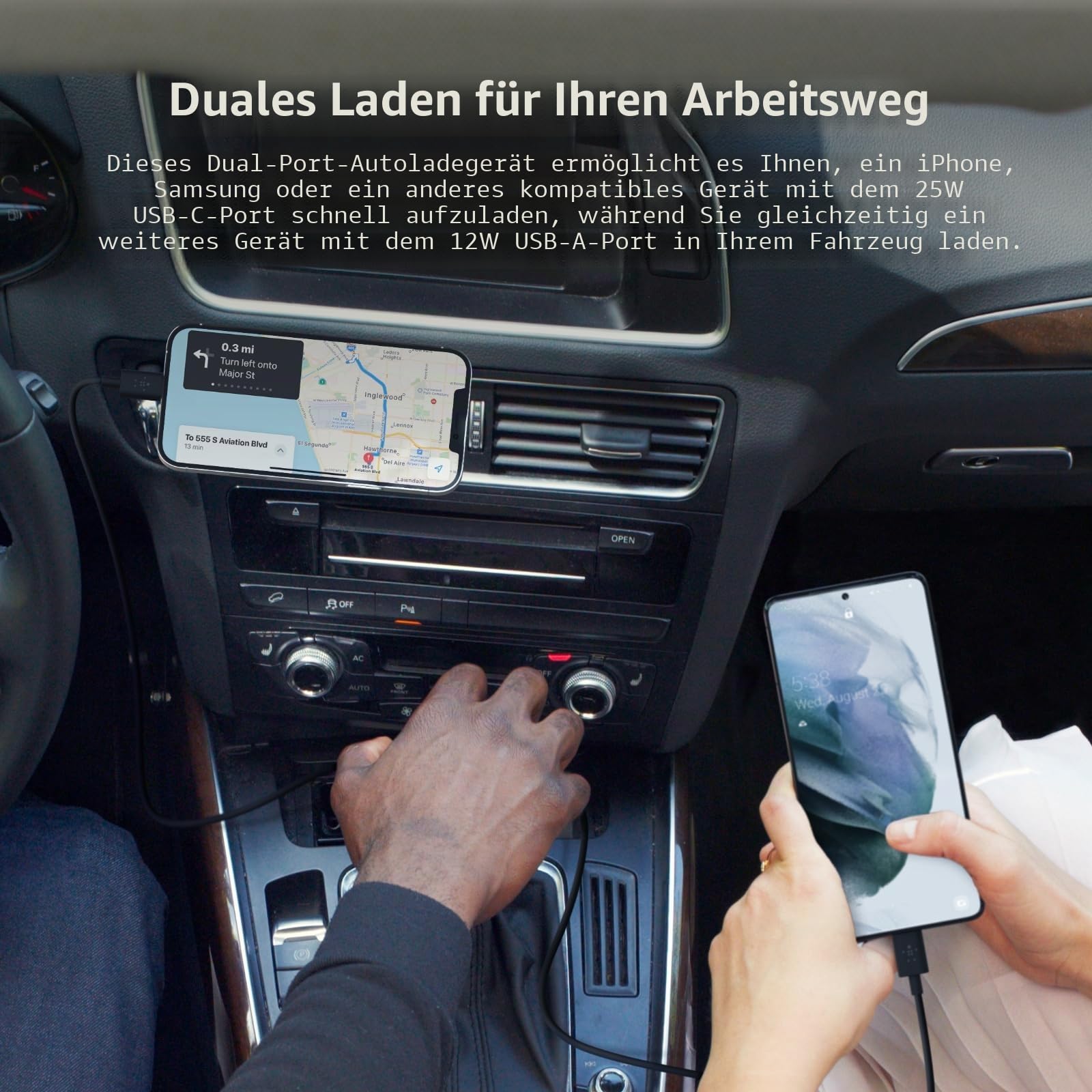 belkin-boostcharge-kfz-ladeger-t-37-w-2-ports-usb-c-pps-pd-3-0-25-w-usb-a-12-w-f image 2