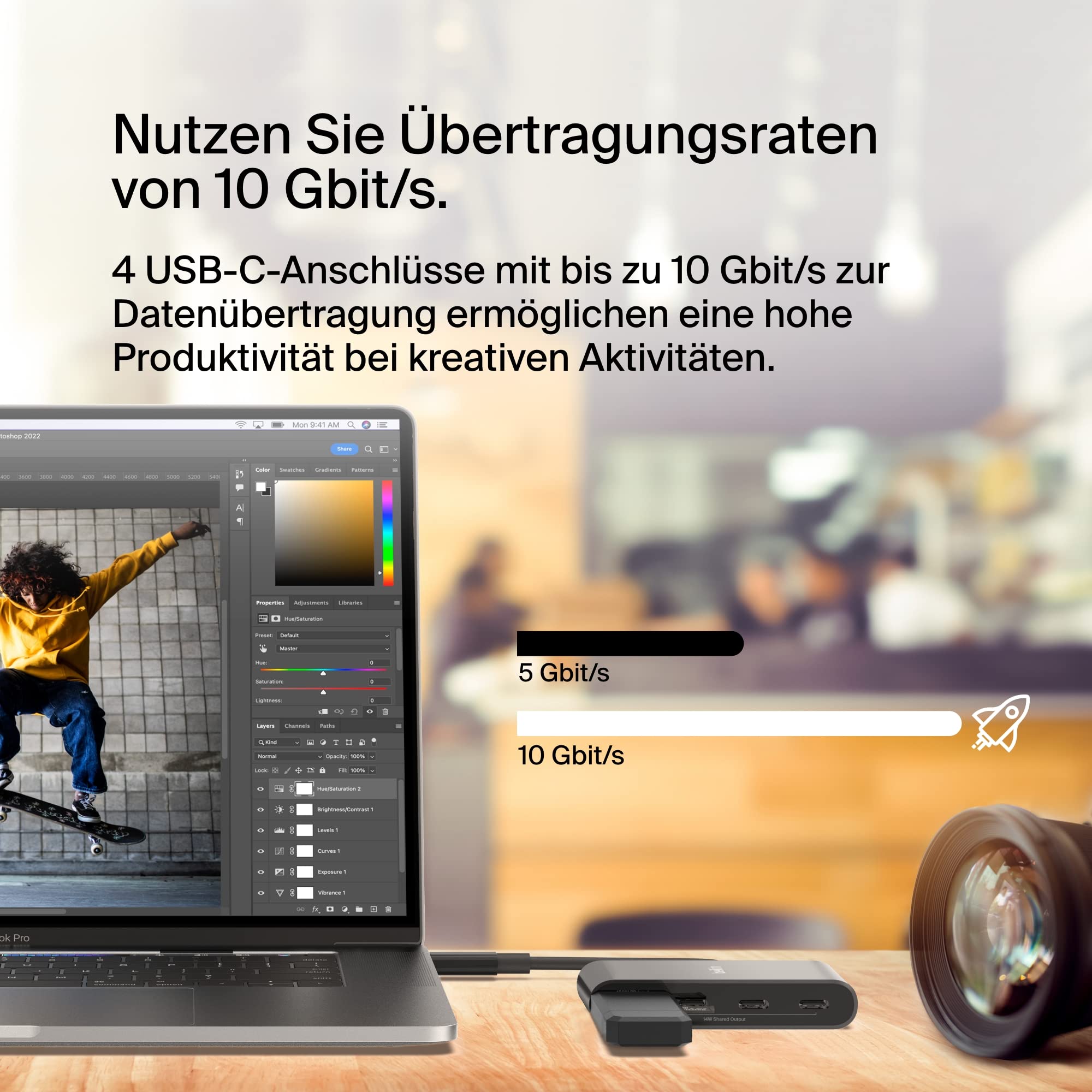belkin-connect-usb-c-auf-4-port-usb-c-hub-avc018-4-usb-c-3-2-gen-2-10-gbit-s-dat image 3