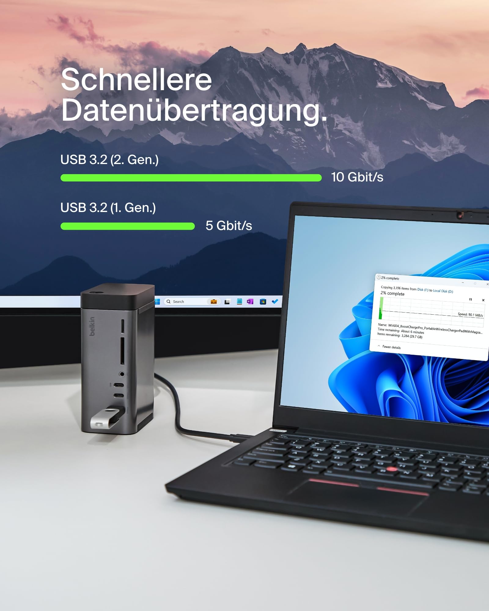 belkin-connect-usb-c-11-in-1-pro-gan-docking-station-150-w-usb-hub-mit-3-monitor image 6
