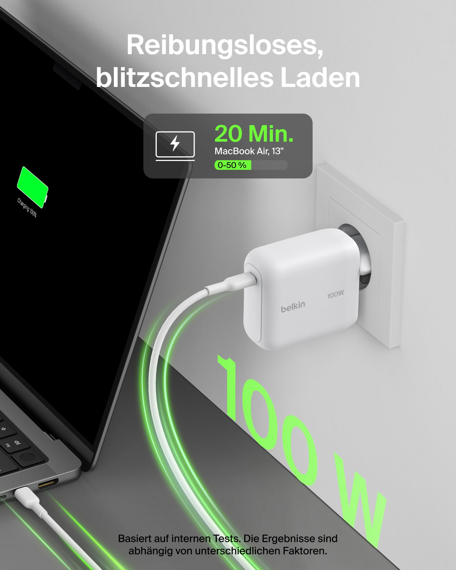belkin-boostcharge-100w-gan-usb-c-ladeger-t-mit-1-5-m-usb-c-kabel-schnellladeger image 2