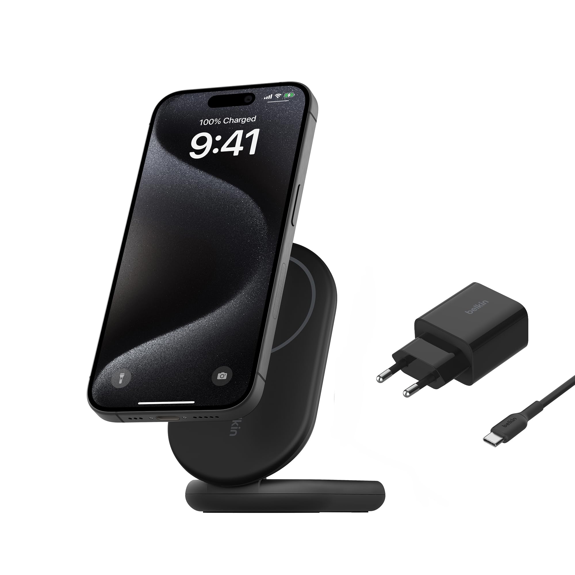belkin-boostcharge-magnetisches-einklappbares-kabelloses-ladeger-t-qi2-15-w-mags image 1