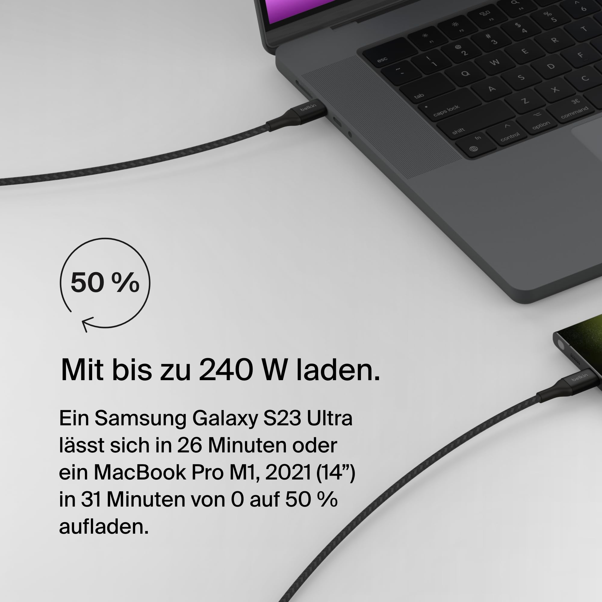 belkin-boostcharge-usb-c-auf-usb-c-ladekabel-240-w-power-delivery-usb-if-zertifi image 2