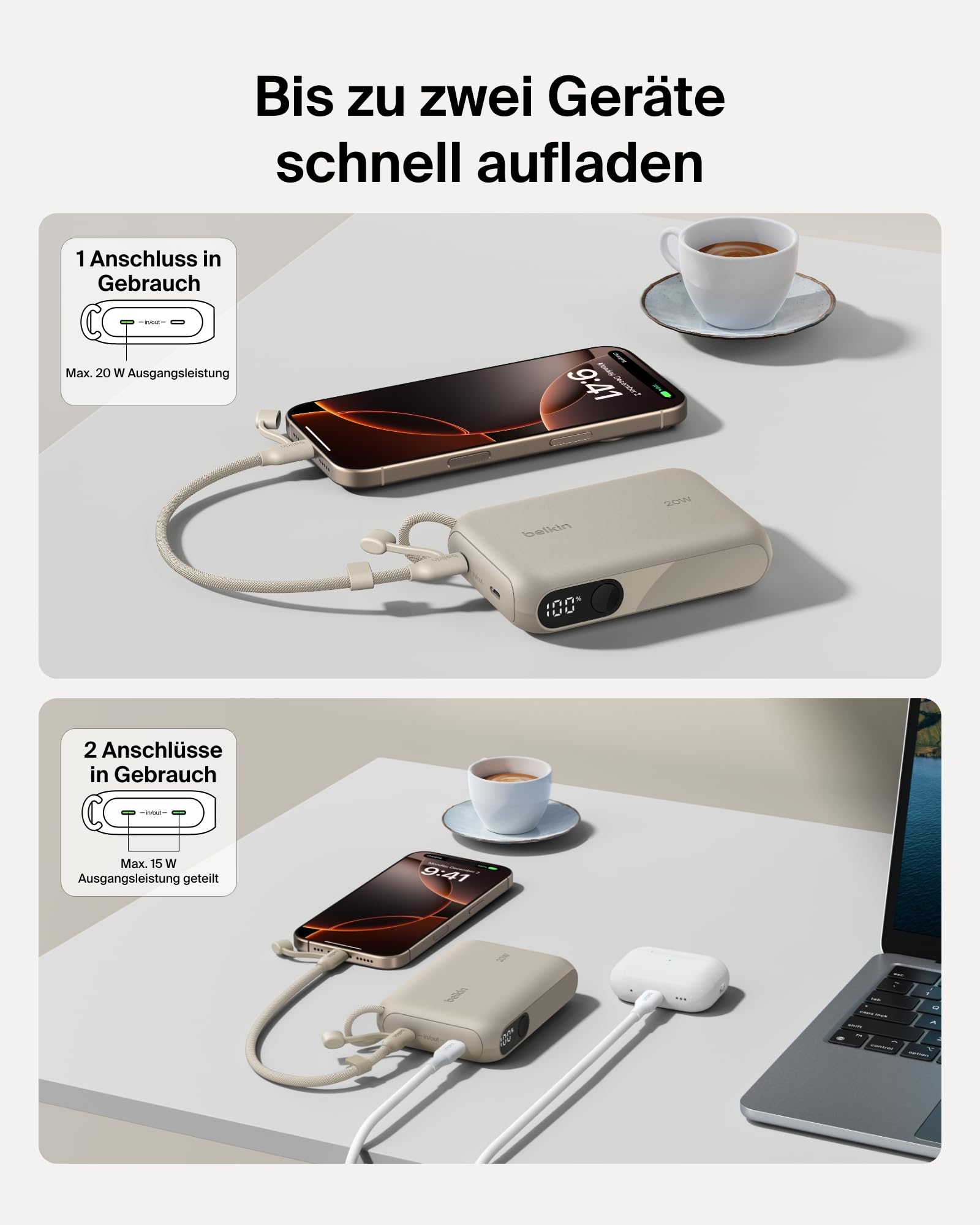 belkin-boostcharge-10000-mah-power-bank-mit-digitaler-akkuanzeige-2x-usb-c-20-w- image 2