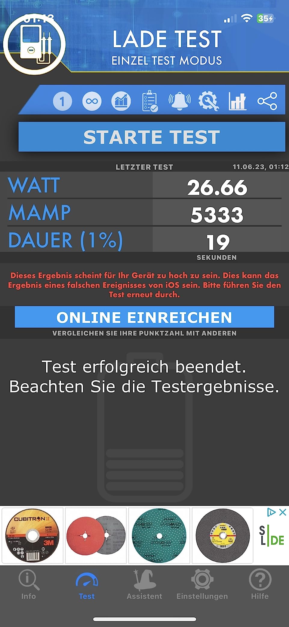 Gutes Pad, Netzteil fehlt