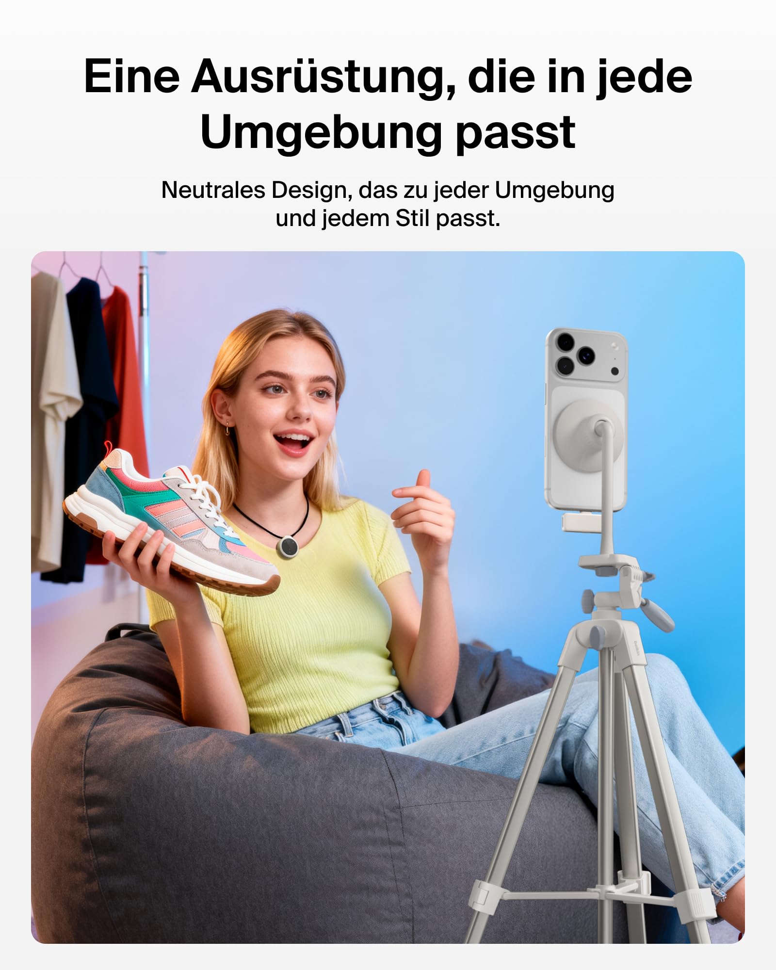 belkin-stage-creator-kit-vlogging-set-mit-magnetischer-handyhalterung-verstellba image 5