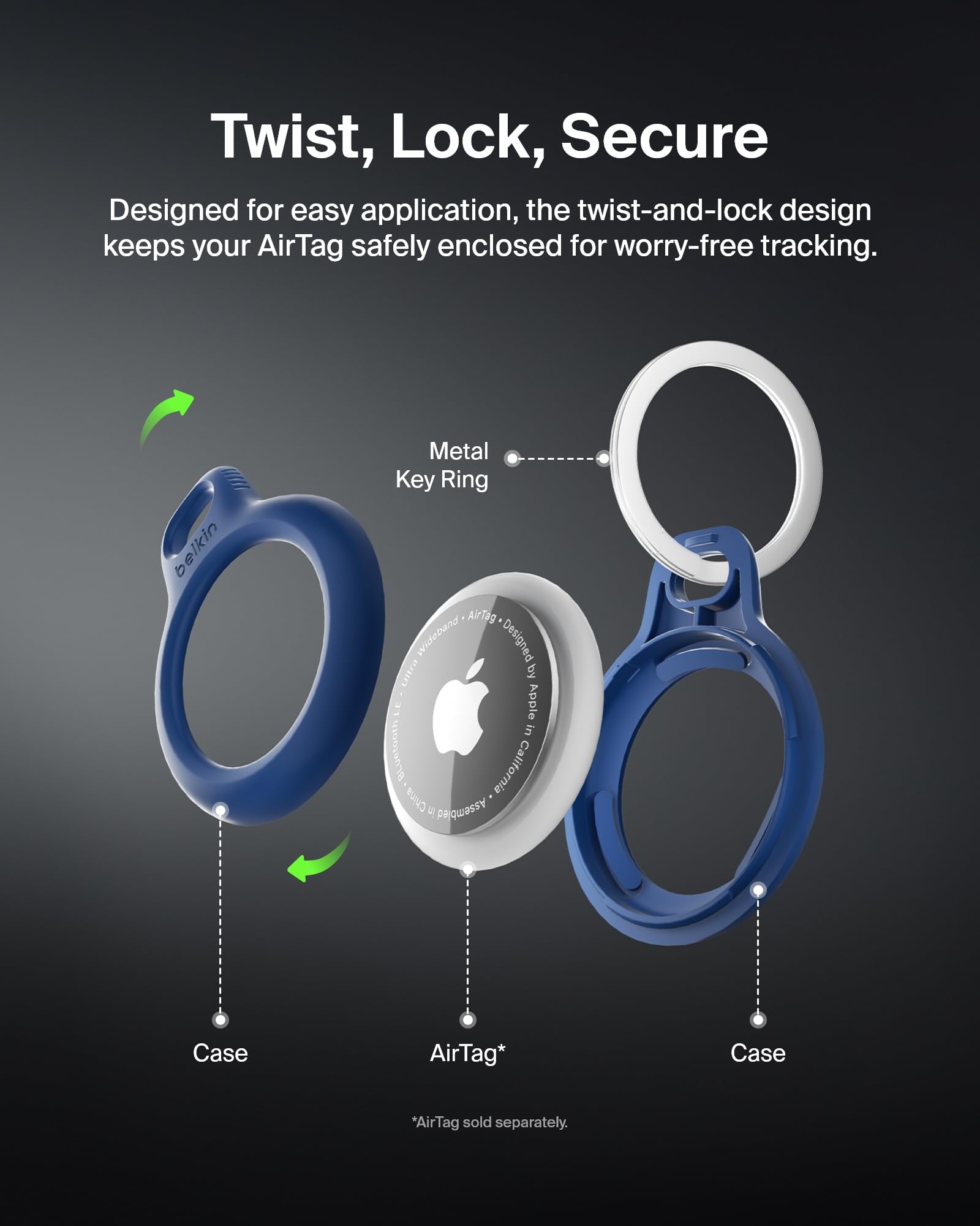 belkin-airtag-h-lle-secure-holder-mit-schl-sselring-twist-and-lock-design-kratzf image 4