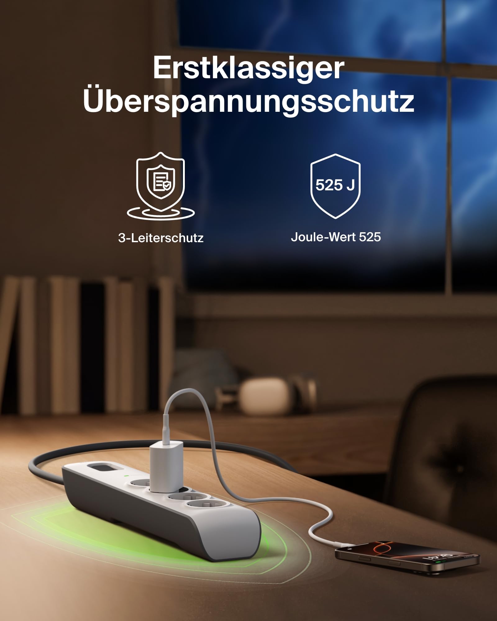 belkin-4-fach-steckdosenleiste-mit-berspannungsschutz-mehrfachsteckdose-525-joul image 3