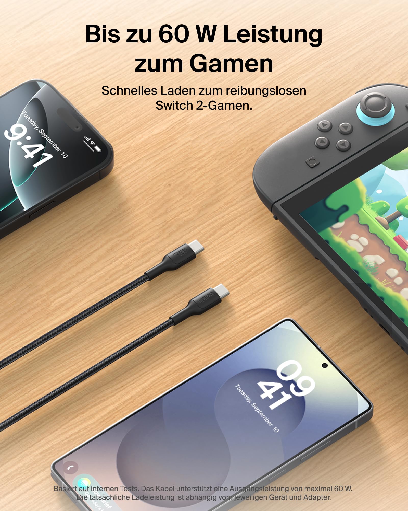 belkin-gaming-usb-c-auf-usb-c-kabel-60-w-2-m-geflochtenes-usb-if-zertifiziertes- image 3