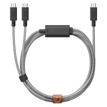 native-union-belt-cable-2-in-1-usb-c-auf-usb-c-usb-c-kabel-140w-dualer-anschluss image 2