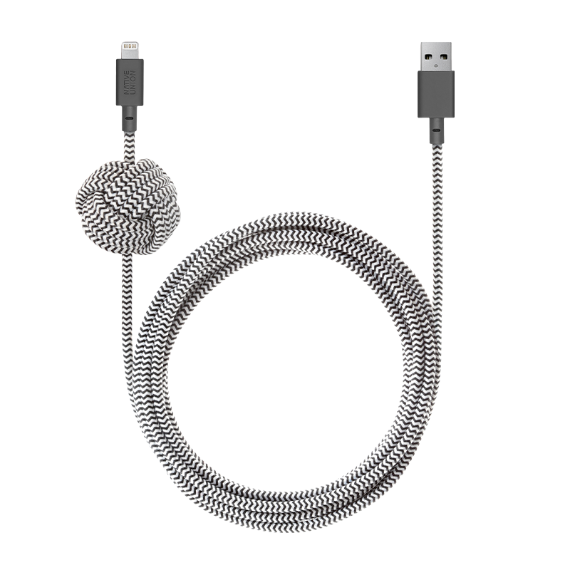 native-union-night-cable-usb-a-auf-lightning-ladekabel-3-m-extra-lang-beschwerte image 2